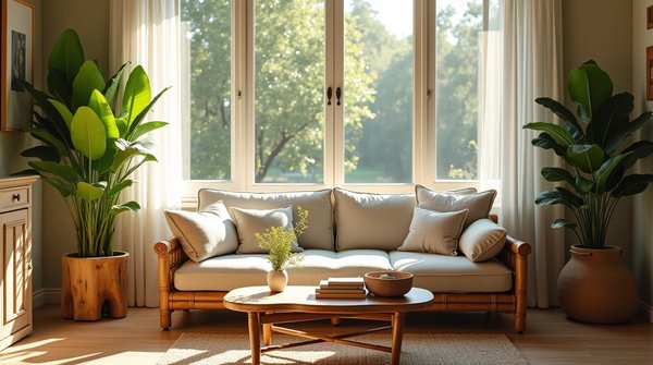 Mobilier durable en bambou pour une maison écologique